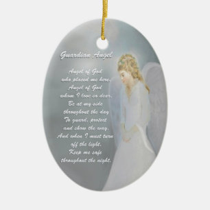 Guardian Angel Poem Keramisch Ornament
