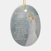 Guardian Angel Poem Keramisch Ornament (Achterkant)