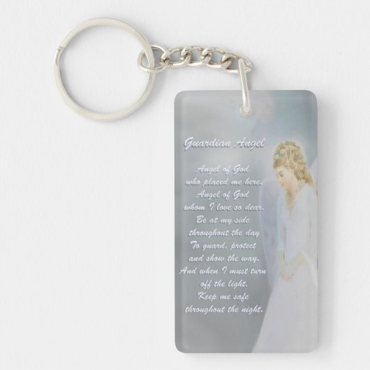 Guardian Angel Poem Sleutelhanger (Voorkant)