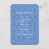 Guardian Angel Prayer Blue Informatiekaartje (Voorkant)