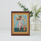 Guardian Angel Prayer Card Briefkaart (Staand voorkant)