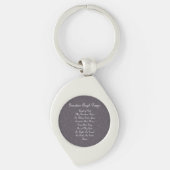 Guardian Angel Prayer Charcoal Gray Sleutelhanger (Voorkant)