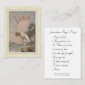 Guardian Angel Prayer Heilige Kaart Visitekaartje (Voorkant / Achterkant)