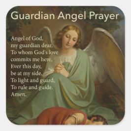Guardian Angel Prayer met Boy Sticker