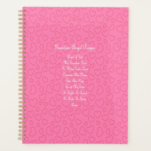 Guardian Angel Prayer Pink Planner (Voorkant)