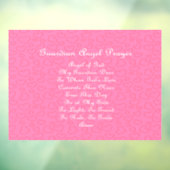Guardian Angel Prayer Pink Raamsticker (Vel 3)