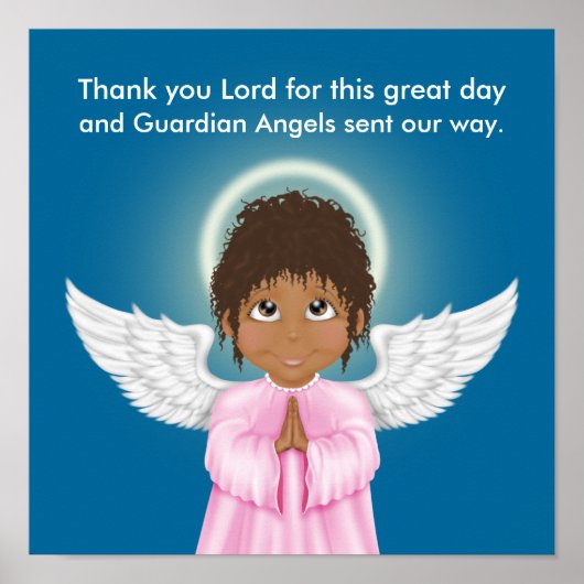 Guardian Angel Prayer Poster - SRF (Voorkant)