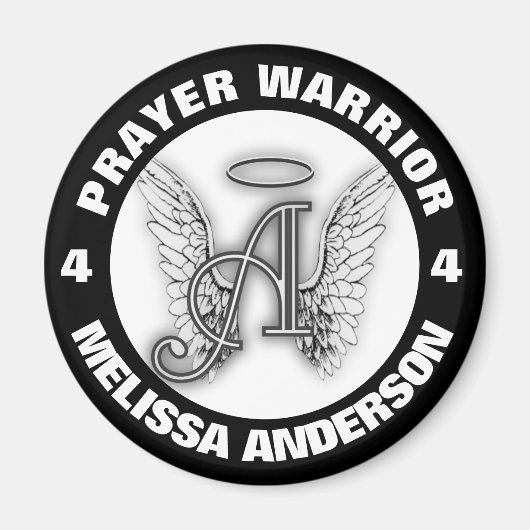 Guardian Angel Prayer Warrior Magnet Magneet (Voorkant)