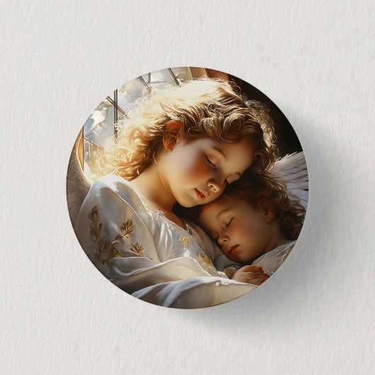 Guardian Angel Ronde Button 3,2 Cm (Voorkant)
