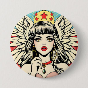 Guardian Angel Ronde Button 7,6 Cm