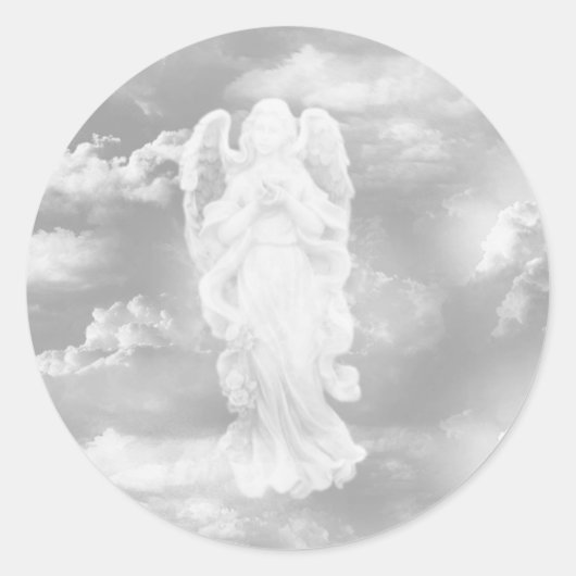 Guardian Angel Ronde Sticker (Voorkant)