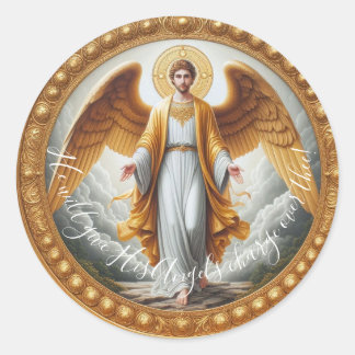 Guardian Angel Ronde Sticker