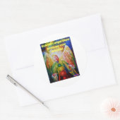 Guardian angel ronde sticker (Envelop)