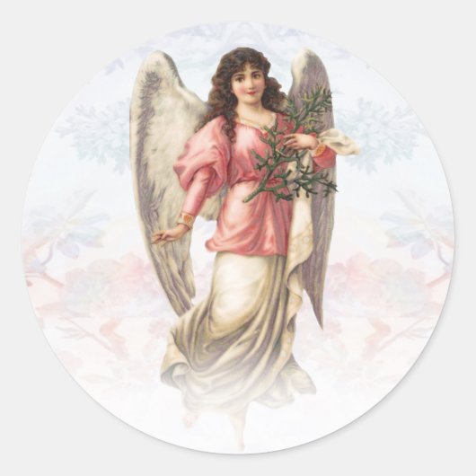  Guardian Angel Ronde Sticker (Voorkant)