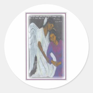 Guardian Angel Ronde Sticker