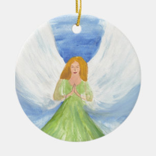 Guardian Angel spiritueel gebed Christendom Halo Keramisch Ornament