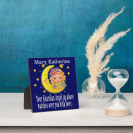 Guardian Angel Tabletop Plaque met Easel Fotoplaat