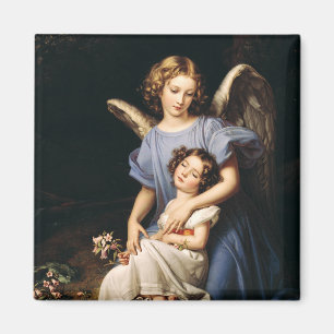Guardian angel van Joseph Karl Stieler Magneet