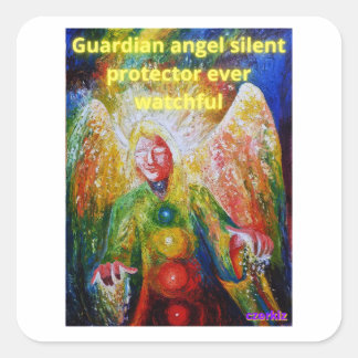 Guardian angel vierkante sticker