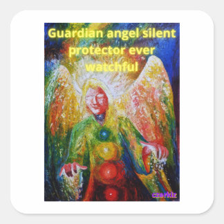 Guardian angel vierkante sticker