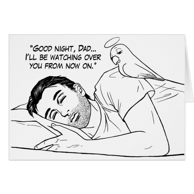 Guardian angel voor papa (Voorkant Horizontaal)