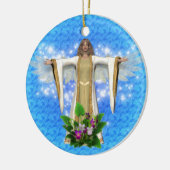 Guardian Angel Watch Over Blue Ornament (Links)
