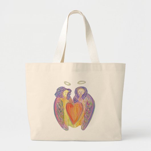Guardian Angel Wings Aimer Heart Art Sac fourre-to (Devant)