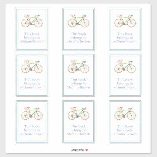 Guardian Bike Bookplate Sticker (Vel)