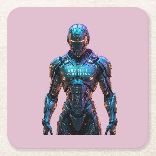 Guardian Encrypt Everything Vierkante Kartonnen Onderzetter (Voorkant)