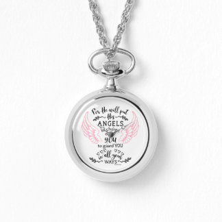 Guardian Engel Bijbel Verse Religieus Horloge