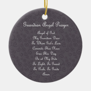 Guardian Engel Gebed Houtskool Keramisch Ornament