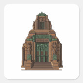 : Guardian of Commerce: Art Deco Building Sticker (Devant)