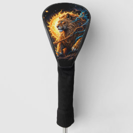 Guardian of the Solar Threshold – Lion of Balance  Golfheadcover