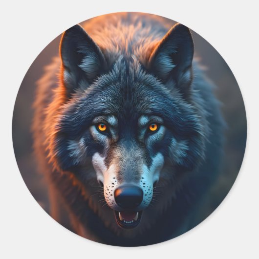 Guardian Of The Wild -  Ronde Sticker (Voorkant)