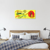 Guardian Salmon Can LabelChignik Bay, AK Canvas Afdruk (Insitu (Slaapkamer))