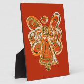 Guardian Sinaasappel Engel Schilderen Kunst Gift P Fotoplaat (Zijkant)