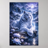Guardian White Tiger – Silent Strength and Gentle Poster (Voorkant)