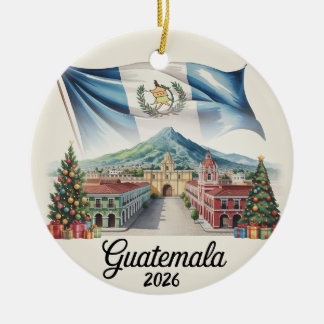 Guatemala 2026 Kerst Ornament Antigua Reis G