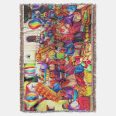 Guatemala Art Throw Blanket Deken (Voorkant Verticaal)