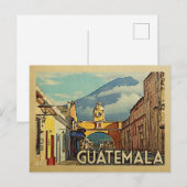 Guatemala Briefkaart Vintage Travel (Voorkant / Achterkant)