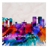 Guatemala City Skyline Perfect Poster (Voorkant)
