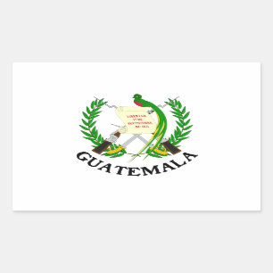 GUATEMALA - embleem/vlag/wapen/symbool Rechthoekige Sticker