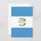 Guatemala flag  bedankkaart (Voorkant / Achterkant)