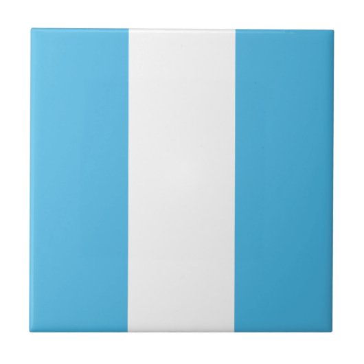 Guatemala Flag Ceramic Tile Tegeltje (Voorkant)