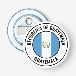 Guatemala Flag: Grote Patriottische bottenopener Button Flesopener