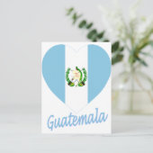 Guatemala Flag Heart Briefkaart (Staand voorkant)