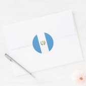 Guatemala flag  ronde sticker (Envelop)