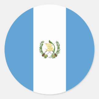 Guatemala flag  ronde sticker