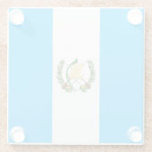 Guatemala Glazen Onderzetter (Achterkant)