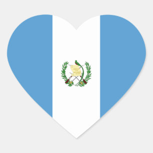 Guatemala/Guatemalteekse Hart Vlag Sticker